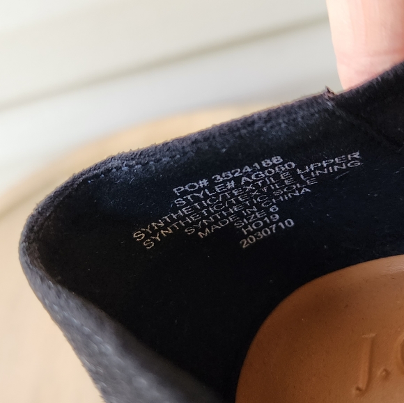 J. Crew dot mesh black flats with velvet bow - Picture 9 of 10